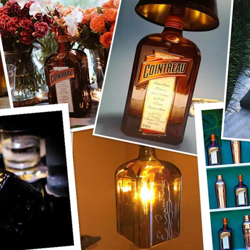 Clever ideas to Upcycle your empty bottles of Cointreau