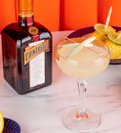The Piña Margarita Cocktail and Bottle