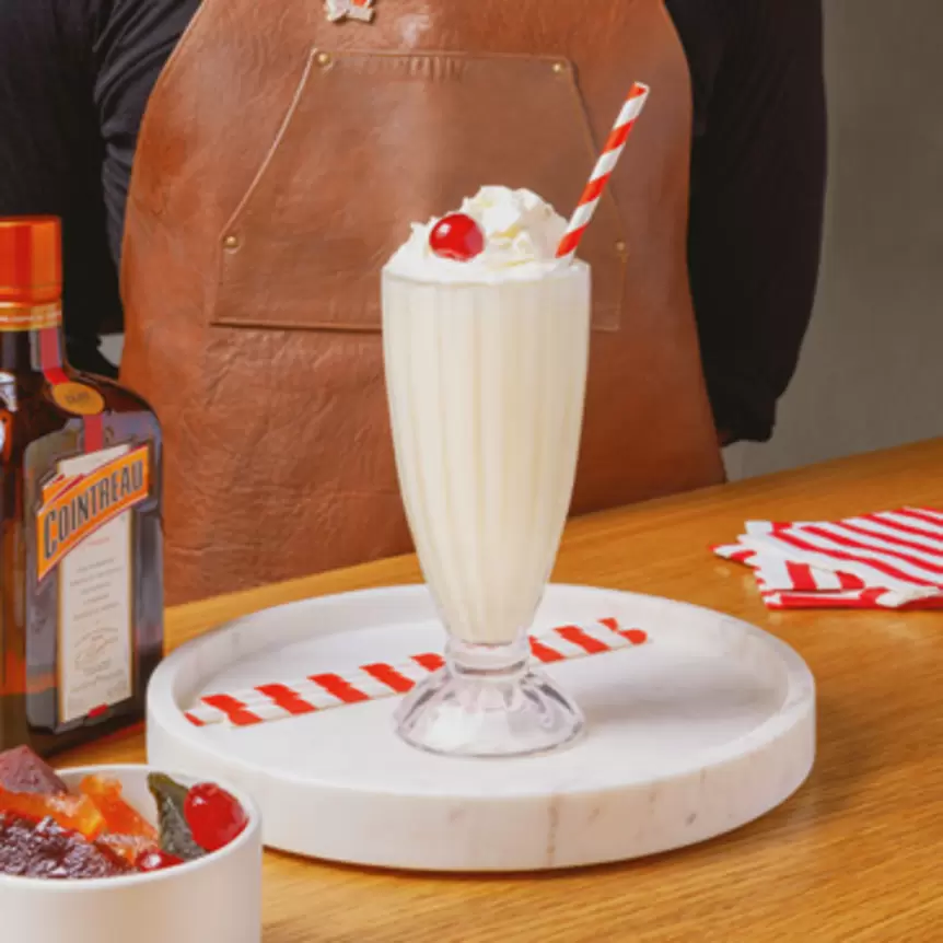 Hoe maak je milkshake met cointreau