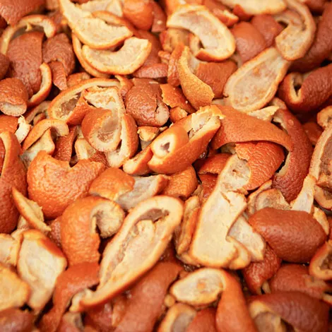 macerated orange peels