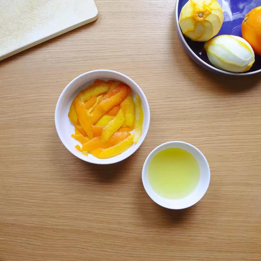 Wie man Orangenschalen verwendet