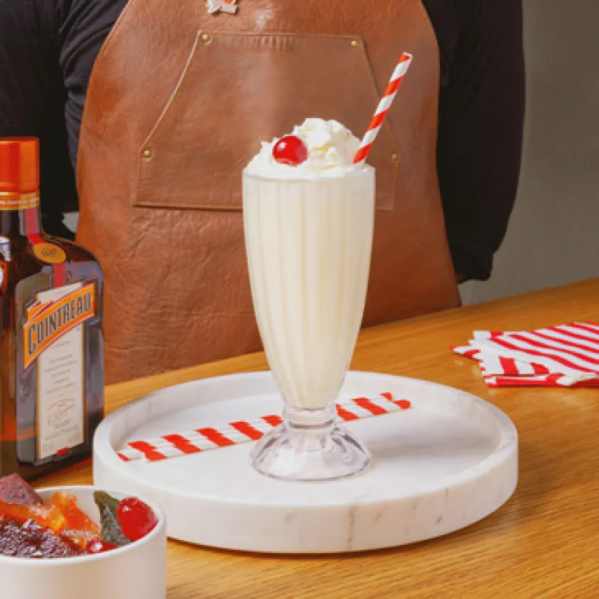 milkshake with cointreau