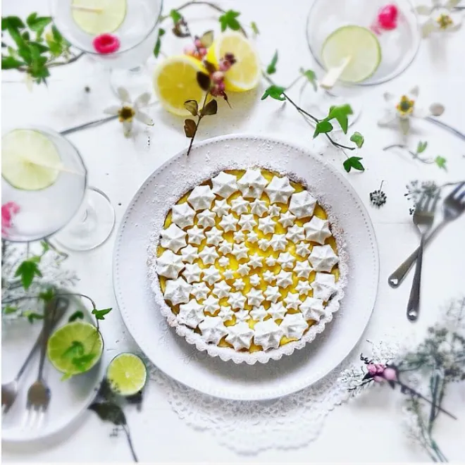 Tarte au citron et ses petites meringues