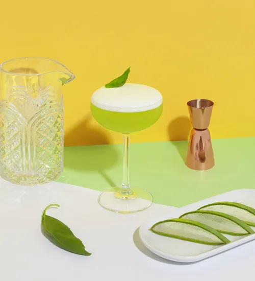 simple basil cocktail