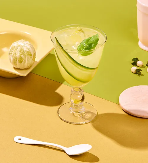 Cointreau Fizz Cucumber And Basil