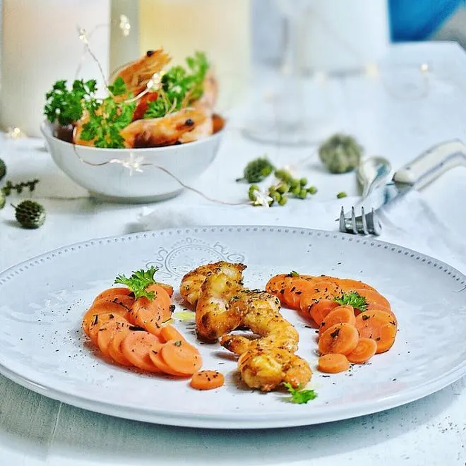 Two-minute prawns