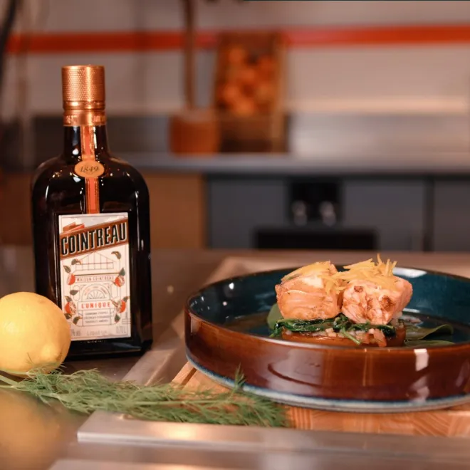 Smoked salmone Cointreau