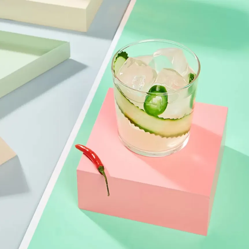 Cocktail con il cetriolo