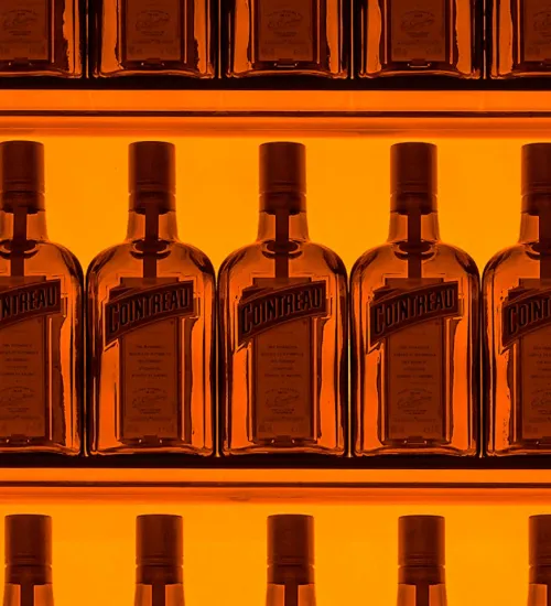 wall of bottle