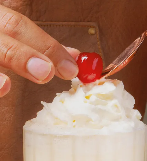 how to make milkshake with cointreau cherry chantilly cream