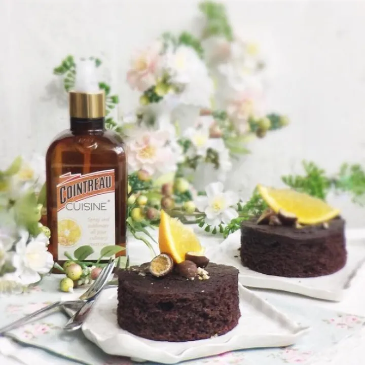 Chocolate fondant with a hint of Cointreau