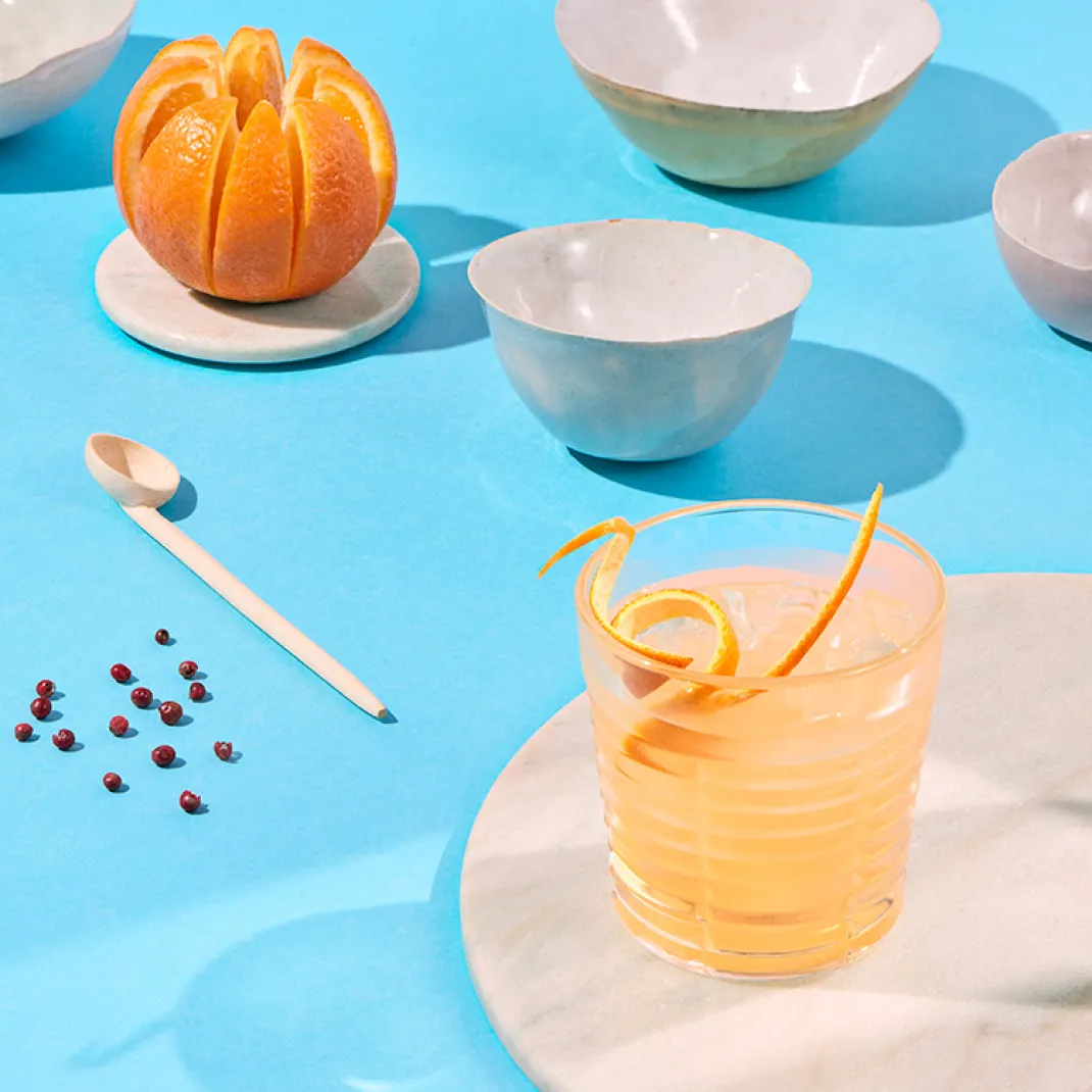 Orange Daiquiri in a chilled old fashioned glass