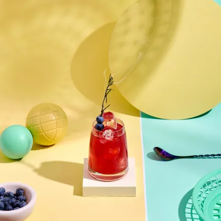 The Smoked Blueberry Margarita with Cointreau