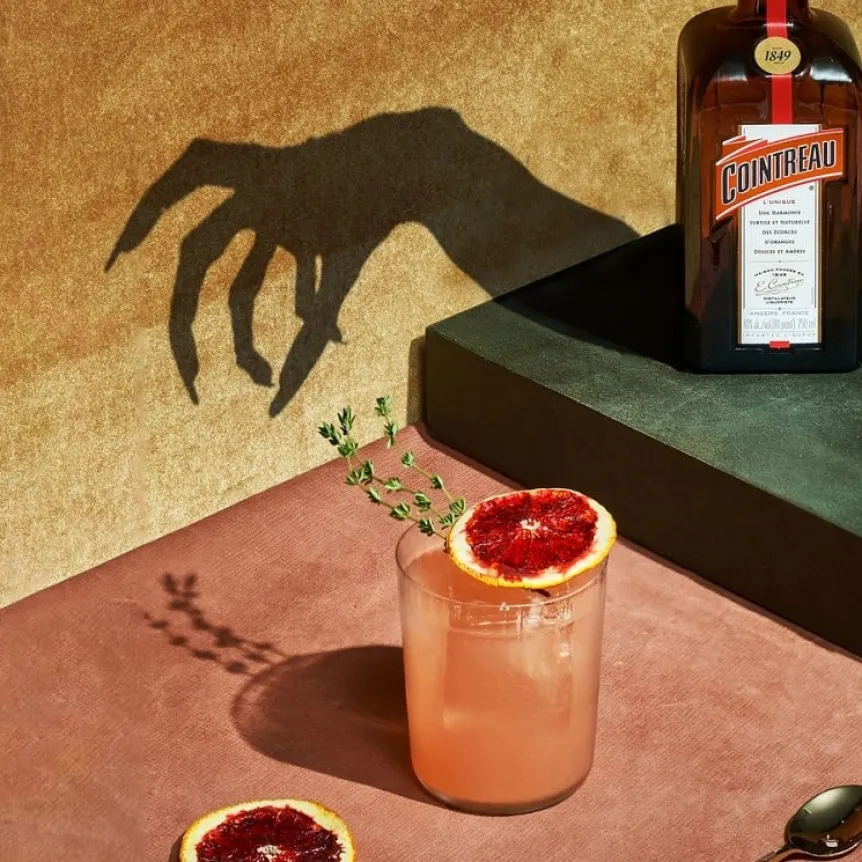 Halloween Cocktails with Cointreau - Blood Orange Margarita