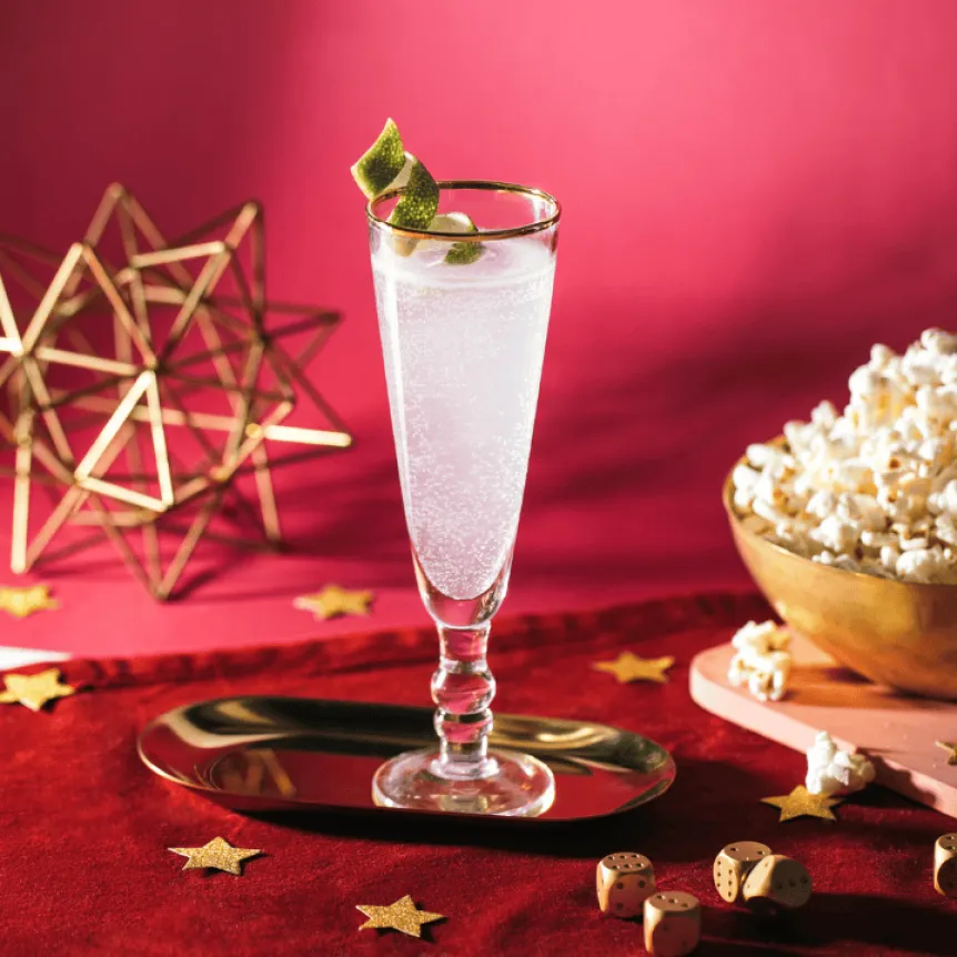 The Sparkling Margarita made with Cointreau